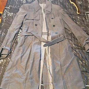 Gray Women's Trench Coat